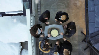 Augoust Atviri griliai Ugniavietė su ketaus kepimo plokštuma Augoust Brasero Plancha