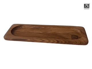 Chefs Soul Pjaustymas ir smulkinimas Ąžuolinė stačiakampio formos duonos serviravimo lentelė Chefs Soul Blanche, 40 x 13