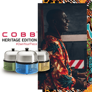 COBB Turistiniai griliai Kelioninis / pikniko grilis COBB Pro Heritage | Green, anglinis, Ø 33 cm