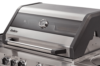 Enders Dujiniai griliai Dujinis Grilis Enders Kansas II Pro 4 Sik Profi Turbo su Turbo Zona, Kriaukle ir Šonine Virykle, Plieno Spalvos