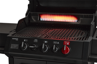 Enders Dujiniai griliai Dujinis Grilis Enders Monroe Pro 3 SIK Turbo Shadow su Turbo Zona ir Šonine Virykle, Grafito Spalvos