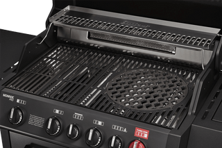 Enders Dujiniai griliai Dujinis Grilis Enders Monroe Pro 4 SIK Turbo Shadow su Turbo Zona ir Šonine Virykle, Grafito Spalvos