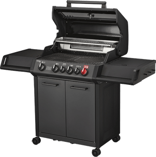 Enders Dujiniai griliai Dujinis Grilis Enders Monroe Pro 4 SIK Turbo Shadow su Turbo Zona ir Šonine Virykle, Grafito Spalvos