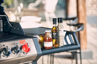 Enders Dujiniai griliai Dujinis Grilis Enders Monroe Pro 4 SIK Turbo su Turbo Zona ir Šonine Virykle, Plieno Spalvos