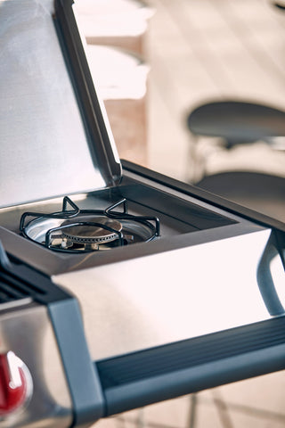 Enders Dujiniai griliai Dujinis Grilis Enders Monroe Pro 4 SIK Turbo su Turbo Zona ir Šonine Virykle, Plieno Spalvos