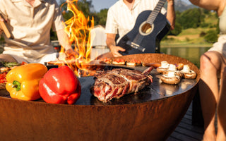 Feu Du Jardin Atviri griliai Lauko Ugniavietė Feu du Jardin Wave Rust, Ø 98 x 57 cm