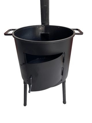 Kiti Atviri griliai Rankų darbo krosnelė su kaminu Premium Lite, 12-16 L kazanams