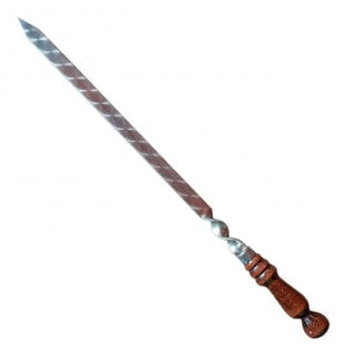Kiti Iešmai Iešmas poliruotas uzbekiškas šašlykui su medine rankena, 68 cm, 1 vnt.