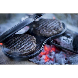 Petromax Indai iš ketaus Ketaus mėsainių keptuvė PETROMAX Burger Iron 3,5 x 26 x 70 cm