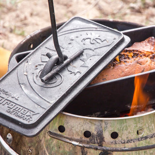 Petromax Indai iš ketaus Stačiakampis ketaus indas PETROMAX K4 su dangčiu, 13.4 x 13 x 13.5 cm, 2.4 l