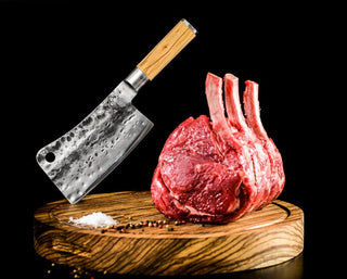 STYLE DE VIE Pjaustymas ir smulkinimas Japoniško plieno kapoklė-smulkintuvas STYLE DE VIE Olive Forged, Cleaver