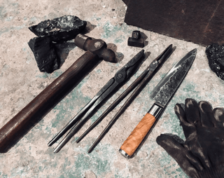 STYLE DE VIE Pjaustymas ir smulkinimas Japoniško plieno peilis STYLE DE VIE Olive Forged, Chef, 20,5 cm (šefo)