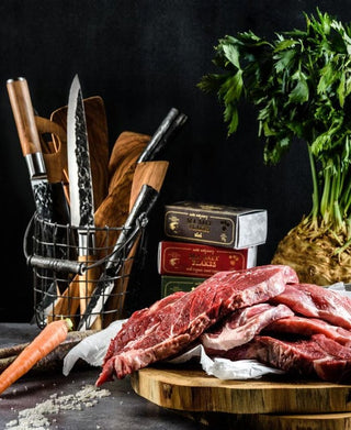 STYLE DE VIE Pjaustymas ir smulkinimas Japoniško plieno peilis STYLE DE VIE Olive Forged, Chef, 20,5 cm (šefo)