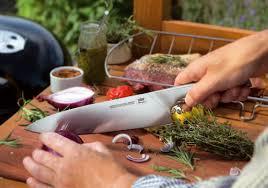 WEBER Pjaustymas ir smulkinimas WEBER Deluxe šefo peilis, ašmenys 20 cm