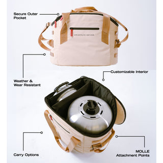 COBB The Anywhere Bag funkcijos ir pritaikomas vidus