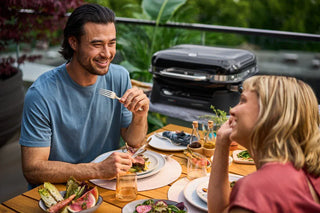 WEBER LUMIN COMPACT electric grill with stand