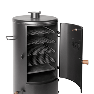 Ahja Smoker MI6 topeltseintega, klassikaline puuküttega suitsuahi, maht 60liitrit. - Image 2