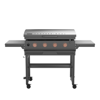 BroilChef Plancha gas grill with enameled plancha plate