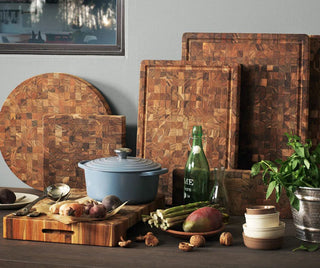 Teakhaus Butcher Block cutting and serving board, round 56