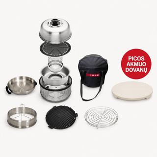 Grill podróżny/piknikowy COBB Kuchnia w pudełku (Premier AIR), węgiel drzewny, Ø 33cm