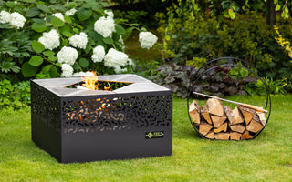 Feu Du Jardin Atviri griliai Lauko Ugniavietė su Kepimo Grotelėmis Feu du Jardin Carre 750 Black