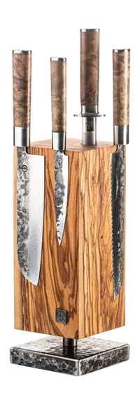 Double-sided magnetic knife stand STYLE DE VIE, walnut