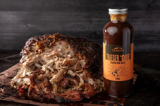 Traeger 'Que BBQ padažas su plėšyta kiauliena