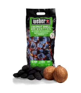 WEBER Kuras Presuoti kokoso anglies briketai WEBER, 8 kg