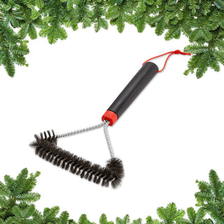 WEBER šepetys grilio valymui, 30 cm – trijų pusių galvutė, patogus pakabinimas