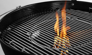 Gourmet BBQ System hinged cooking grate