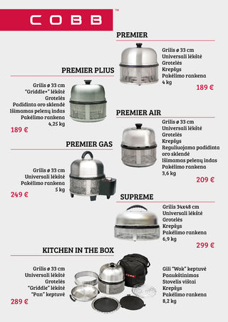 Travel/picnic charcoal grill COBB Supreme