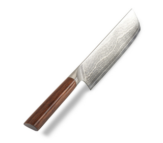 Japanese Damascus steel knife OLEIO Zayiko, Kasshoku, Nakiri, 18 cm