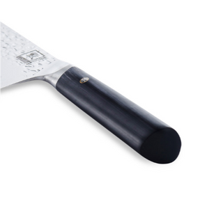 Japanese Damascus steel knife OLEIO Zayiko, Kuro, Nakiri, 18 cm