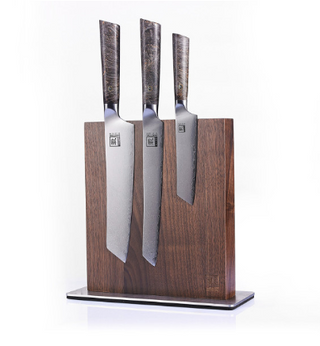 Double-sided magnetic knife holder OLEIO Walnut