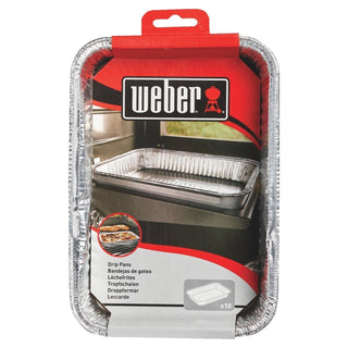 WEBER aliuminio indas riebalams 22 cm, 10 vnt. - kepsninės, griliai, rūkyklos - GRILIAI.LT