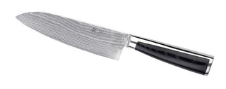 OLEIO Pjaustymas ir smulkinimas Japoniško Damasko plieno peilis OLEIO, Wakoli Migan, Santoku, 17 cm