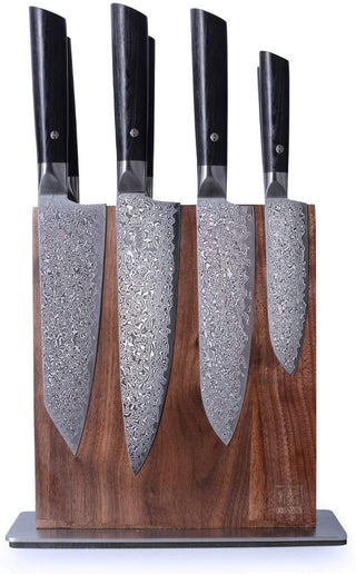 OLEIO Pjaustymas ir smulkinimas Japoniško Damasko plieno peilis OLEIO Zayiko, Black Edition, universalus (Utility), 13,5 cm