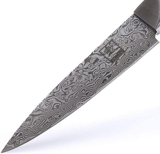 OLEIO Pjaustymas ir smulkinimas Japoniško Damasko plieno peilis OLEIO Zayiko, Black Edition, universalus (Utility), 13,5 cm