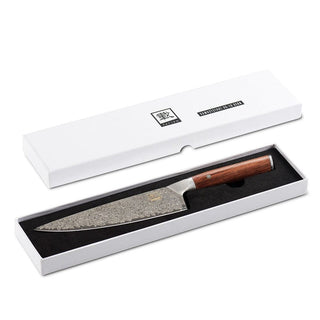 OLEIO Pjaustymas ir smulkinimas Japoniško Damasko plieno šefo peilis OLEIO Zayiko, JU, Chef Special Edition, 20,5 cm