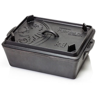 Petromax Cast iron dishes Rectangular cast iron dish PETROMAX k8 with lid, 34 x 24 x 14.5 cm, 5.5l
