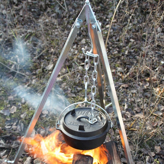 Petromax Indai iš ketaus Trikojis stovas PETROMAX Tripod, aukštis 88-144 cm, maksimali apkrova 40 kg