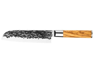 Rankų darbo peilis STYLE DE VIE Olive Forged, Santoku, 18 cm