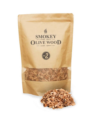 Smokey Olive Wood Rūkinimas Medžio drožlės SMOKEY OLIVE WOOD Olive (Alyvmedis) No.2, 1,7 l, Frakcija: 5 mm -1 cm