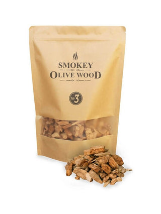 Smokey Olive Wood Rūkinimas Medžio drožlės SMOKEY OLIVE WOOD Olive (Alyvmedis) No.3, 1,7 l, Frakcija 2-3 cm