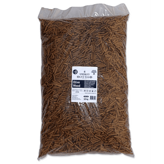 Smokey Olive Wood Rūkinimas Medžio granulės SMOKEY OLIVE WOOD Olive Pellets (alyvmedis), ø 6 mm, 10 kg, Frakcija: ø 6 mm