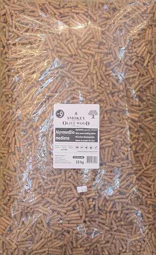 Smokey Olive Wood Rūkinimas Medžio granulės SMOKEY OLIVE WOOD Olive Pellets (alyvmedis), ø 6 mm, 10 kg, Frakcija: ø 6 mm