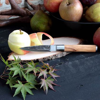 STYLE DE VIE Pjaustymas ir smulkinimas Japoniško plieno peilis STYLE DE VIE Olive Forged, Paring, 8,5 cm (vaisių ir daržovių)