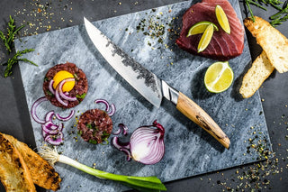 STYLE DE VIE Pjaustymas ir smulkinimas Japoniško stiliaus peilis STYLE DE VIE, Katai Forged, Chef (šefo), 20,5 cm