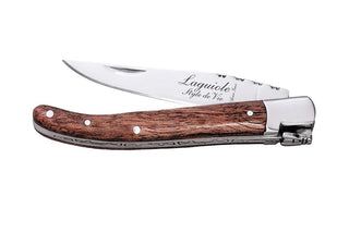 STYLE DE VIE Pjaustymas ir smulkinimas Kišeninis peiliukas LAGUIOLE by STYLE DE VIE, raudonmedis, Ašmenų ilgis yra 9,5 cm