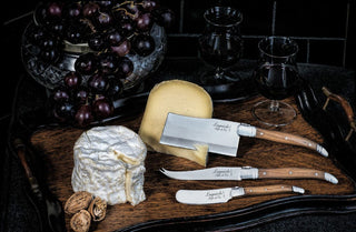 STYLE DE VIE Pjaustymas ir smulkinimas Sūrio peilių rinkinys LAGUIOLE Luxury Line by STYLE DE VIE, alyvmedis, 3 vnt.